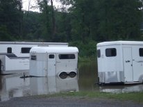 so many trailers under water